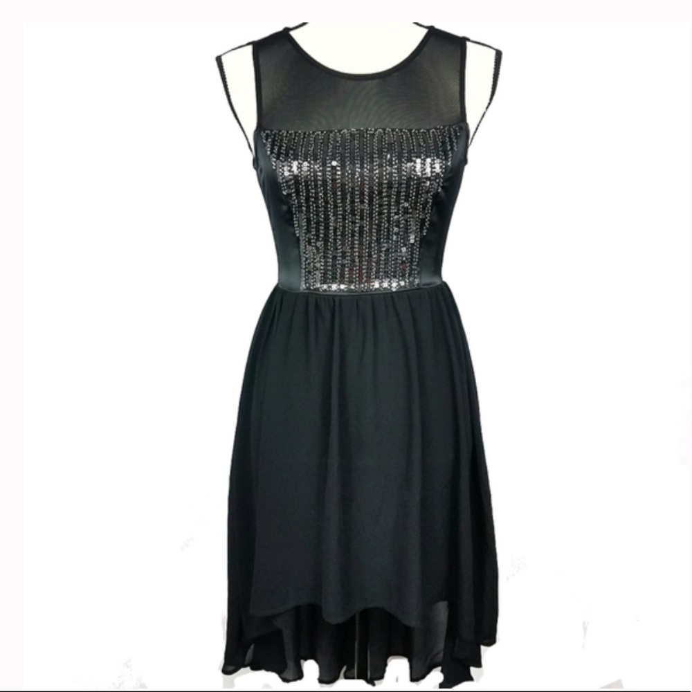 Gianni Bini Black High-Low Cocktail Dress